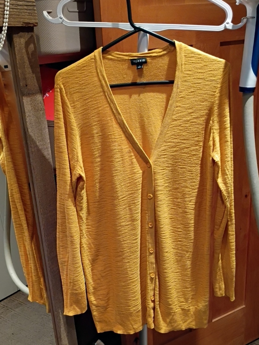 Torrid Golden Yellow Knit Button Cardigan